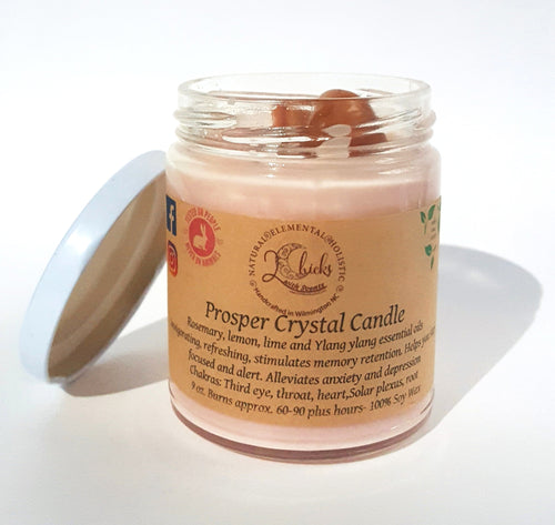 Prosper Crystal candy by 2 Chicks with Scents, Rosemary, Lemon, Lime and Ylang Ylang scented