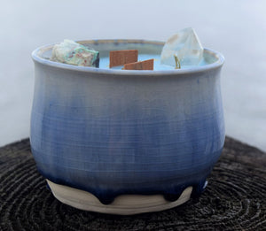 Pottery Crystal Soy Candles